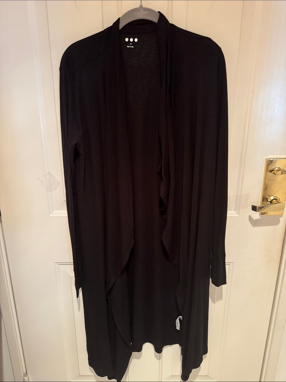 Open-Front Black Women’s Cardigan